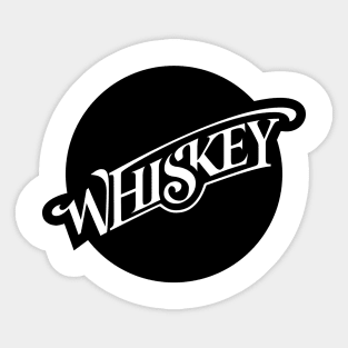 Whiskey Lettering Sticker